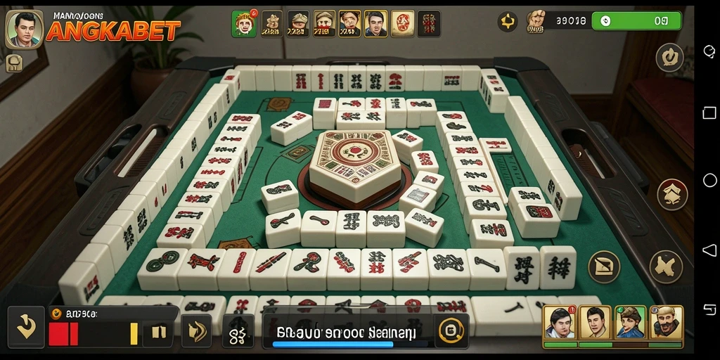Screenshot gameplay ANGKABET menampilkan aksi seru permainan Mahjong.