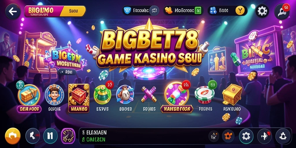 Screenshot gameplay BIGBET78 menampilkan suasana kasino yang menegangkan.