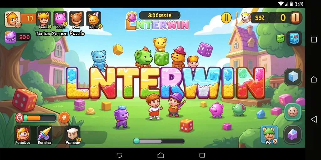 Tampilkan gameplay LNTERWIN yang penuh warna dan menantang.
