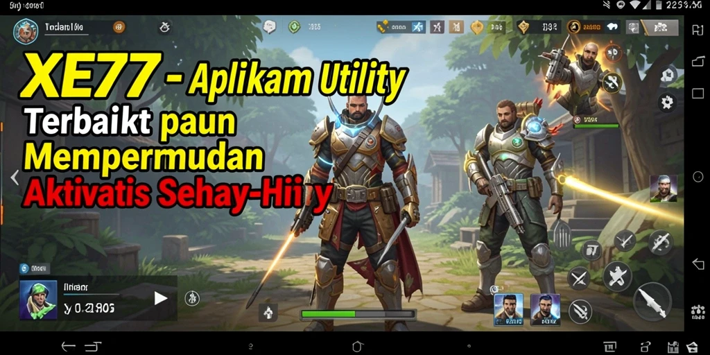 Tampilan antarmuka XE77 yang user-friendly untuk pengelolaan Utility.